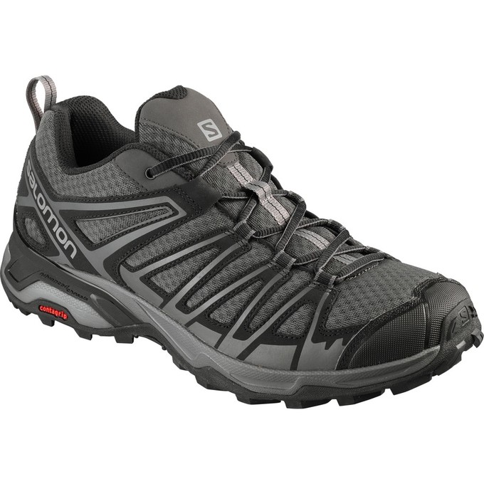 Zapatillas Trekking Salomon Hombre Plateadas / Negras - Salomon Argentina X ULTRA 3 PRIME ,901574-VX